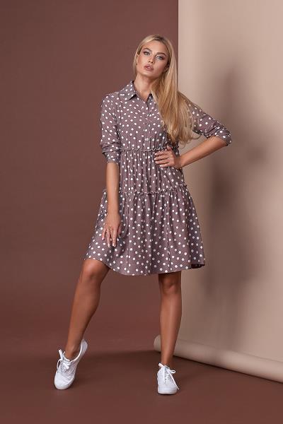 

Платье Style-Nika Моранди 3/4 рук  Коричневий 3003/1, Платье Style-Nika Моранди 3/4 рук 44 Коричневий 3003/1
