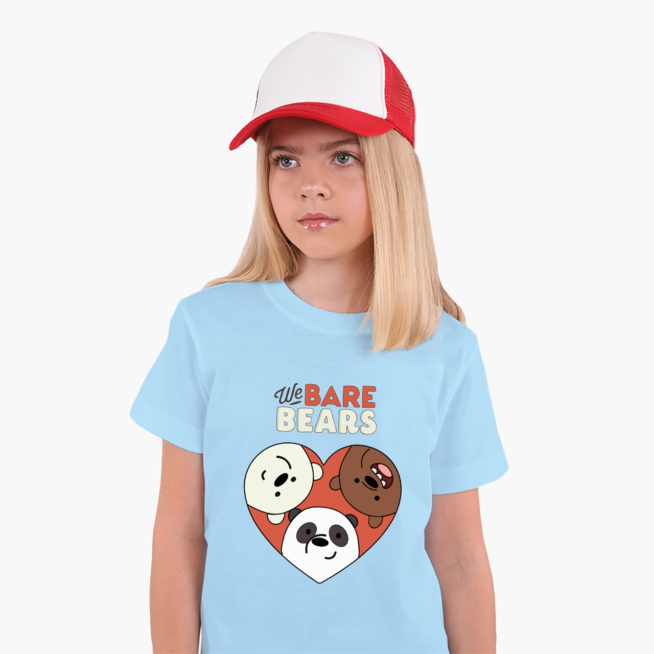 

Детская футболка Три медведя (We Bare Bears) (25186-2669-31) 88-104 см Хлопок Голубой