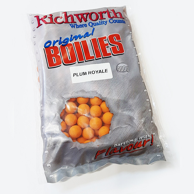 

Бойлы Richworth 15mm Plum Royale Orig. Boilies, 400g