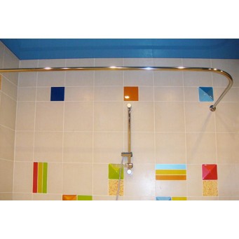 

Карниз для ванной Комфорт Люкс угловой 110×80