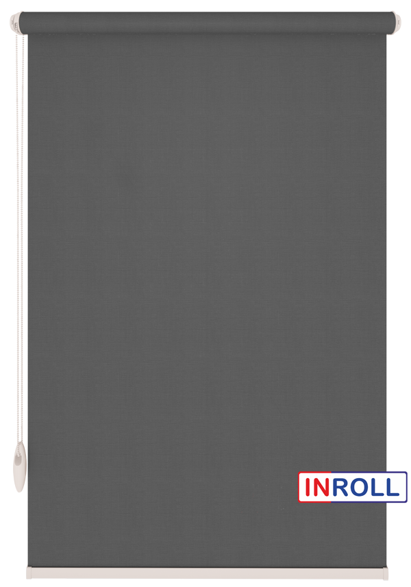 

Ролета тканевая INROLL Есо-Mini 85х185 см BO Berlin Темно-серый 061 Silver