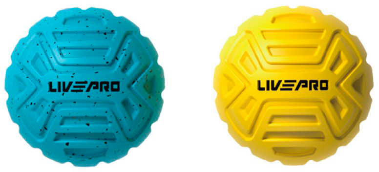 

Набор мячиков для массажа 2 шт. LivePro Foot Massage Ball 6.8 см (LP8507)