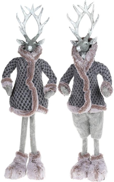 

Декоративная фигура Олень в сером пальто 77см Bona (Р01632318646)