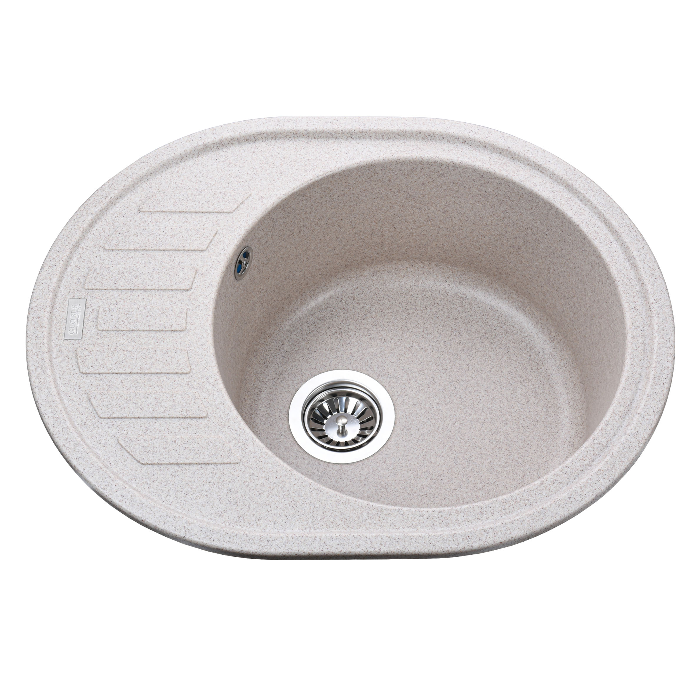

Гранітна мийка Globus Lux ARNO мигдаль 620х500