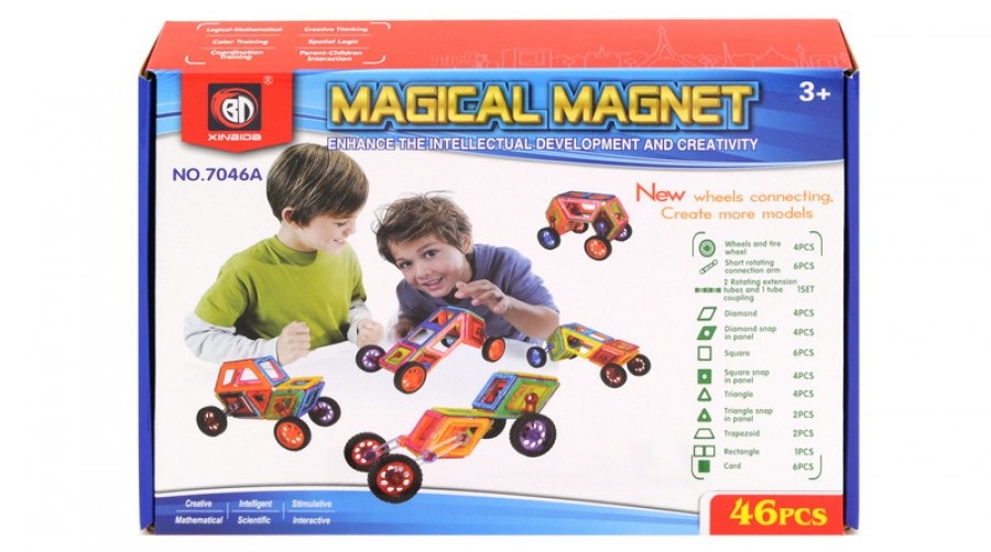 

Конструктор XLQ Magical Magnet, Магнитный конструктор, 7046А