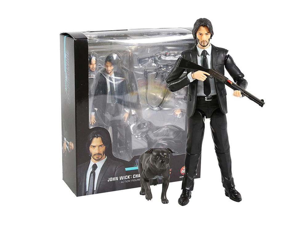 

Фигурка Джона Вика Mafex Статуетка John Wick Киану Ривз 14 см Черный (1008-942-01)