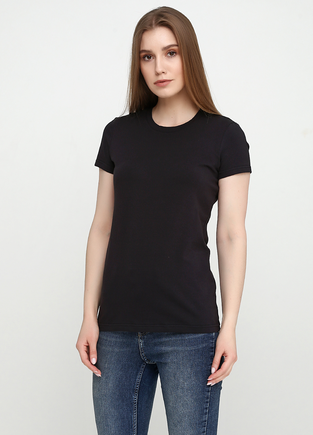 

Черная женская футболка Only Women (94-TSH-3-02-sheina-black/small-black-back-XXL)