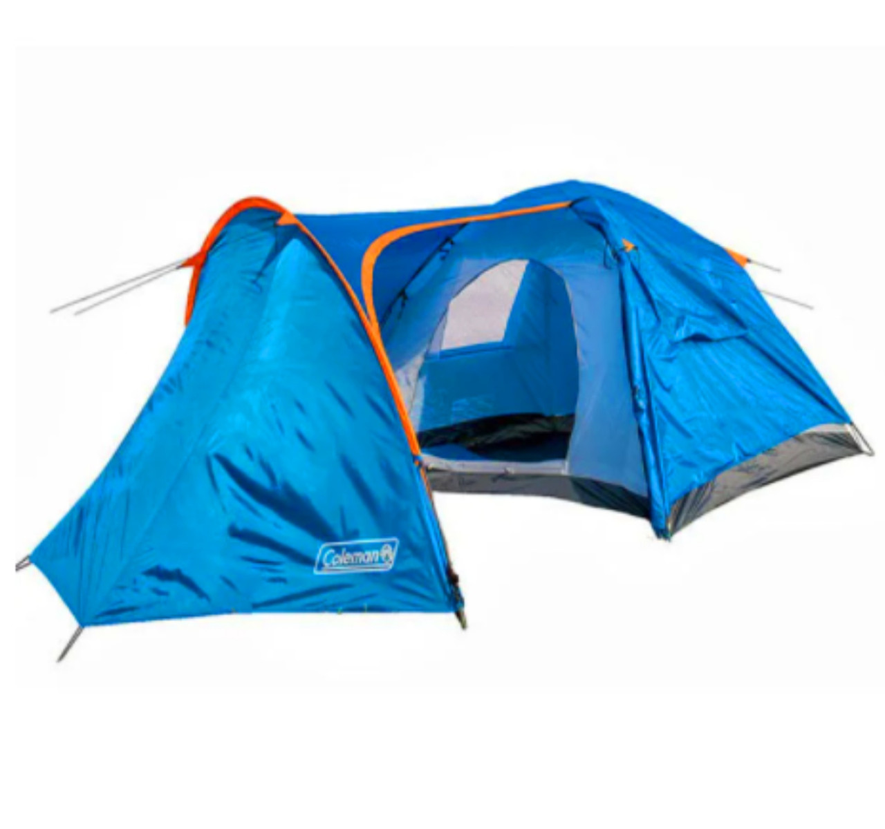 

Палатка 4-местная Coleman 1009 с тамбуром, 380х220х150, синяя, туристическая четрехместная палатка
