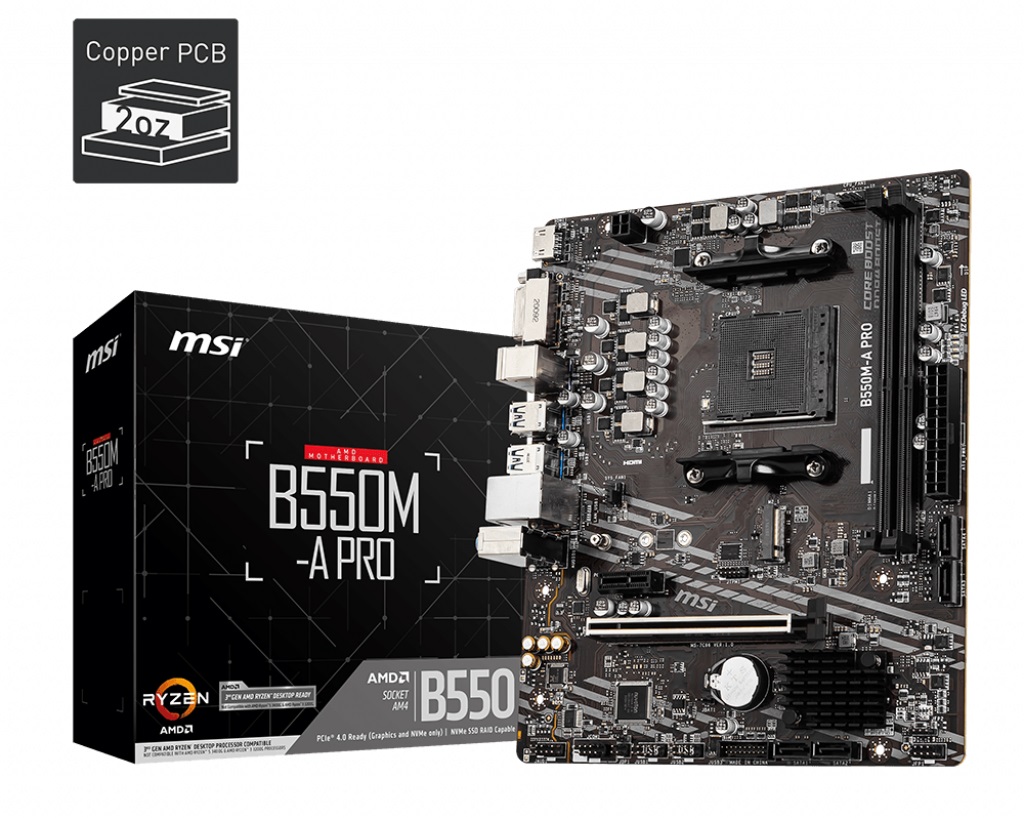 

Материнская плата MSI B550M-A Pro Socket AM4