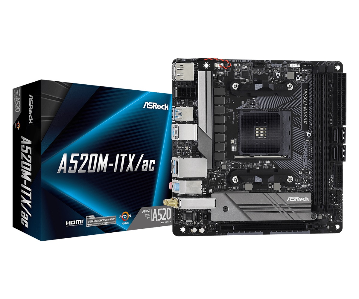 

Материнская плата ASRock A520M-ITX/AC Socket AM4