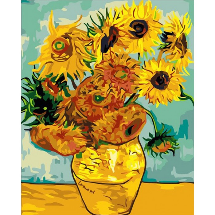 

Картина по номерам. "Подсолнухи Ван Гог" 40*50см * KHO098