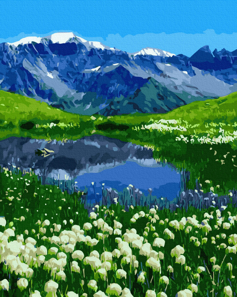 

Картина по номерам. Rainbow Art "Альпийский пейзаж" GX39458-RA