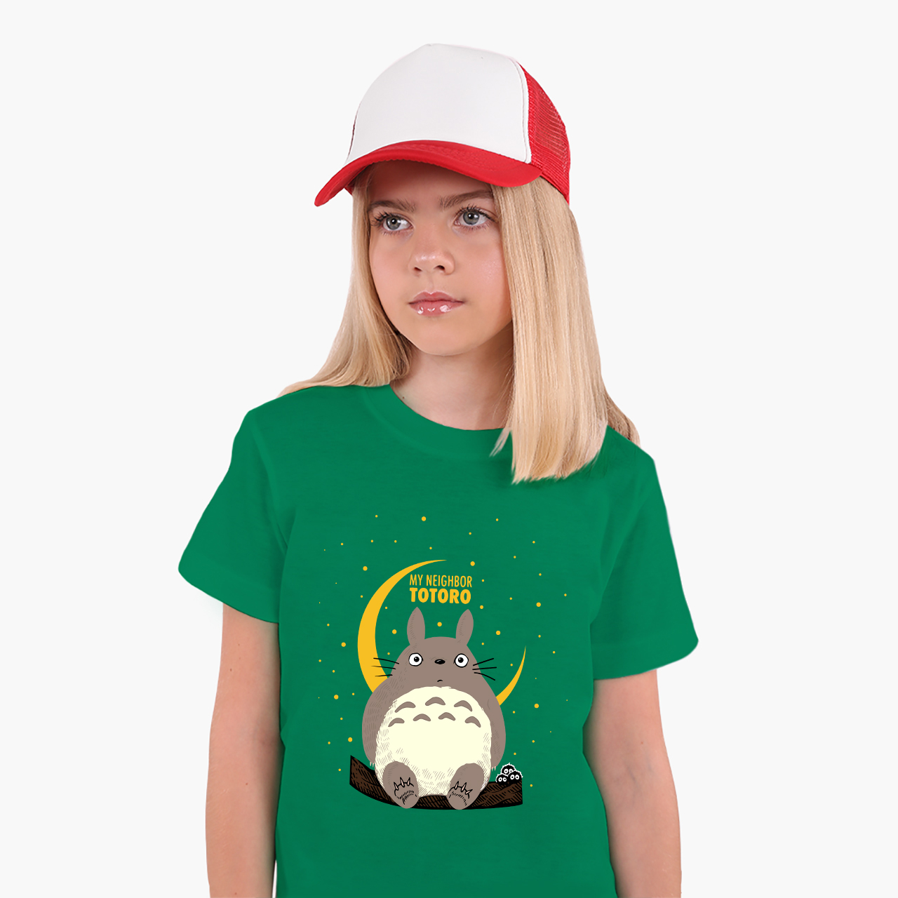 

Детская футболка Мой сосед Тоторо (My Neighbor Totoro) (25186-2657) 158-164 см Хлопок Зеленый