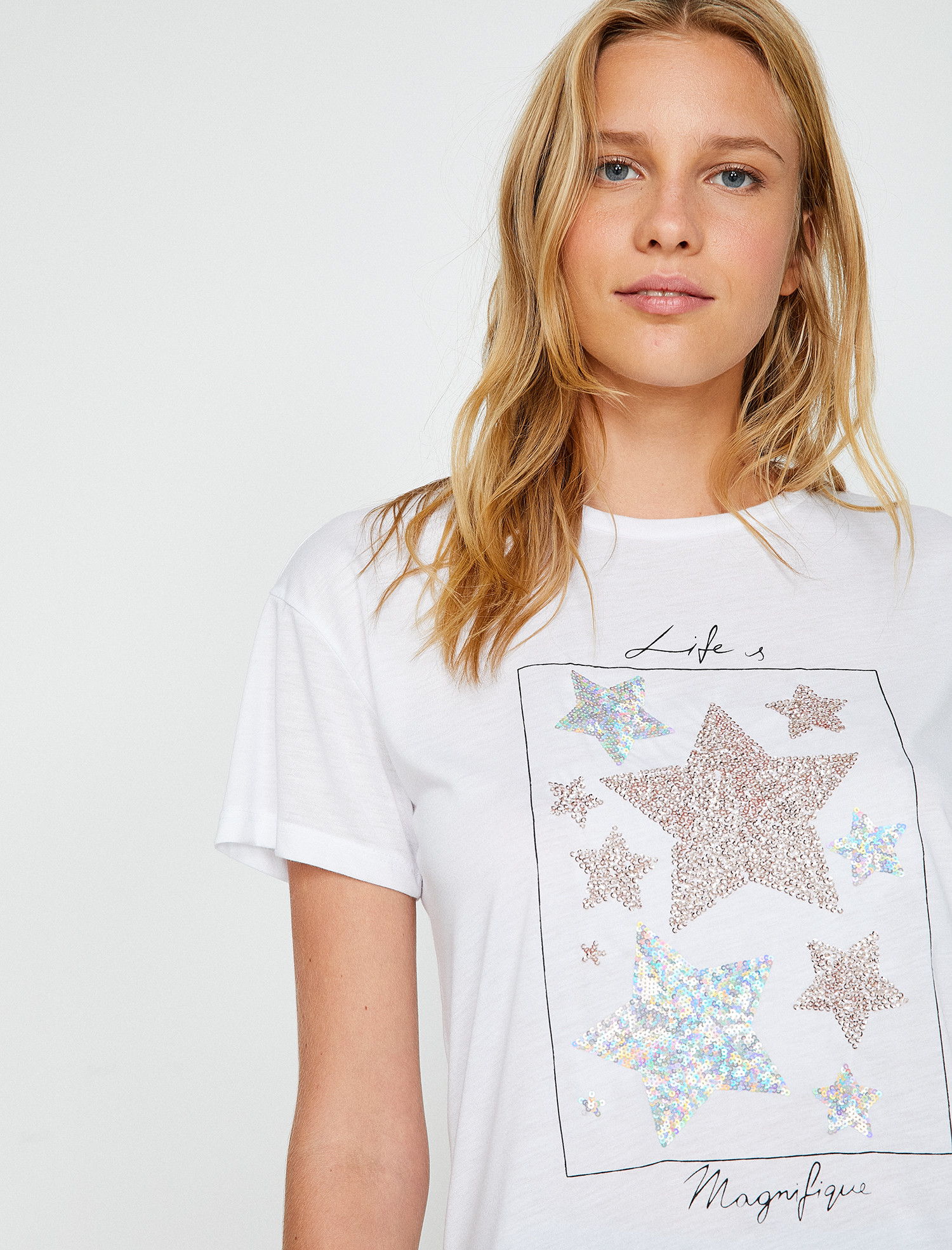 

Футболка Koton 9KAK13044EK-001 XXL Off White