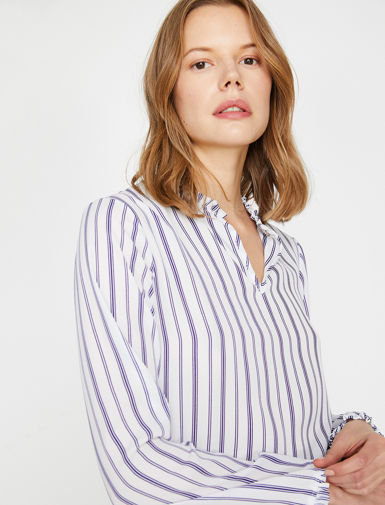 

Блузка Koton 9KAK66458IW-21M  Marine Stripe, Блузка Koton 9KAK66458IW-21M 34 Marine Stripe