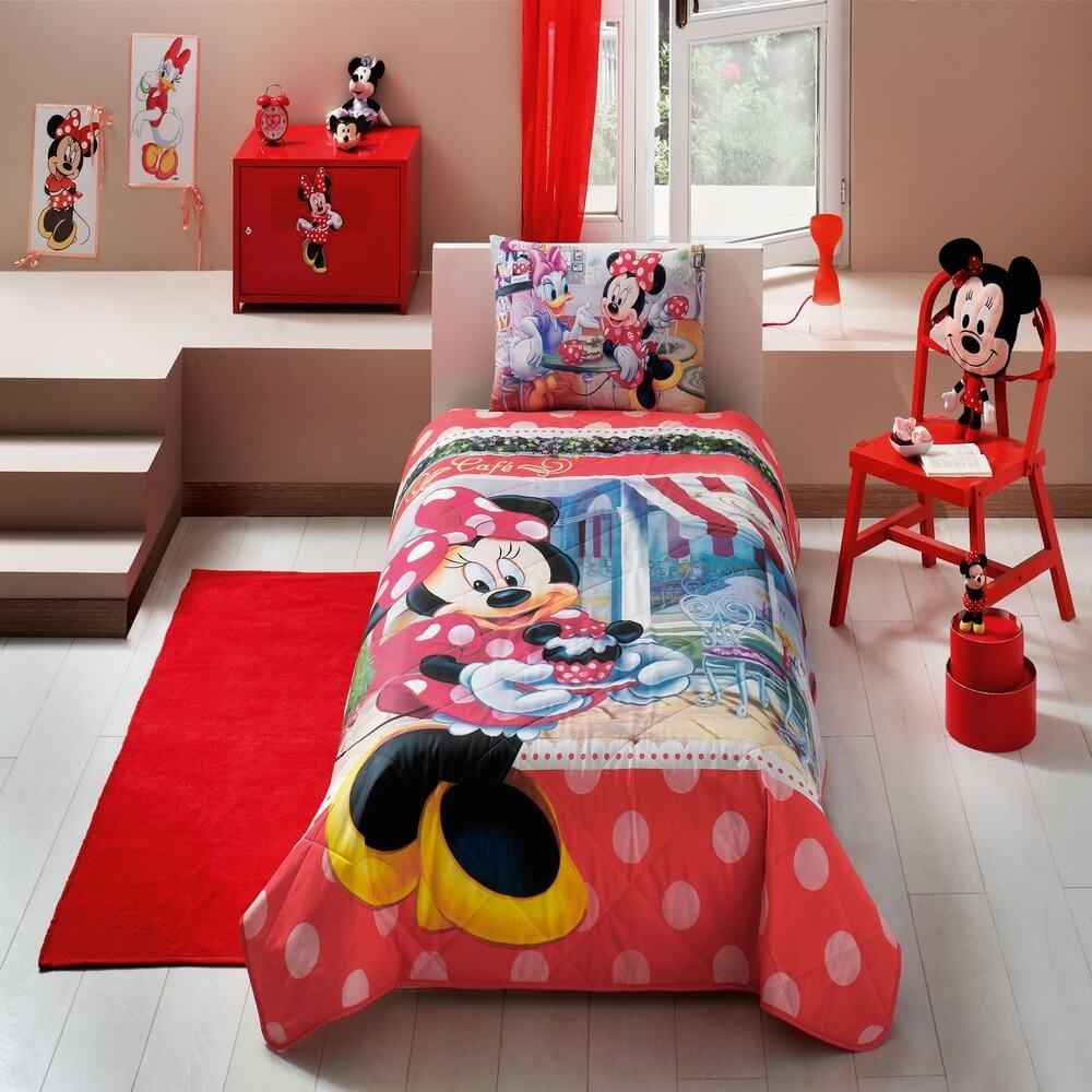 

Покрывало с наволочкой Tac Disney Minnie Tea Time 160*220+50*70