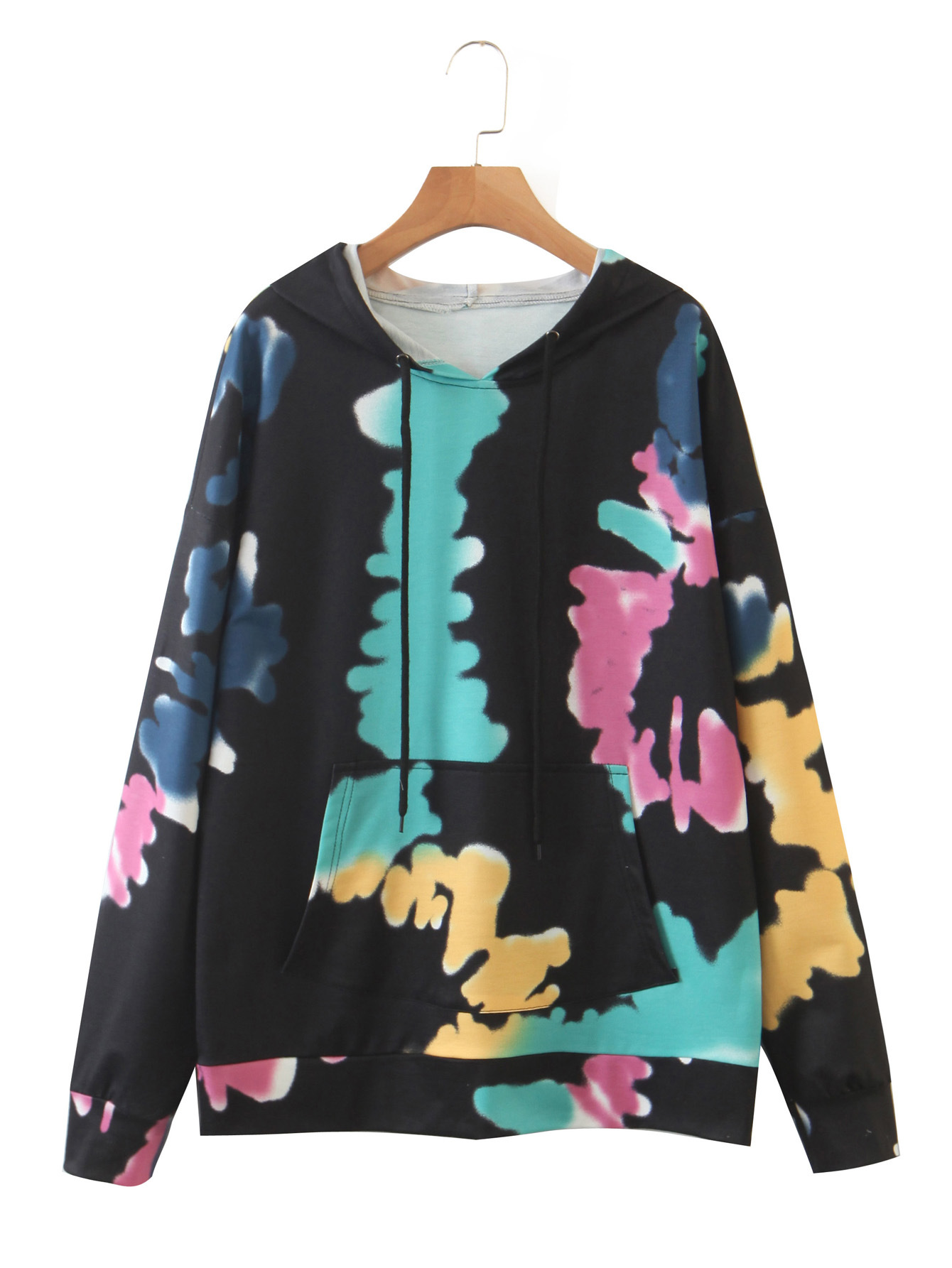 

Худі жіноче в стилі tie dye Color Berni Fashion (M) Зелений