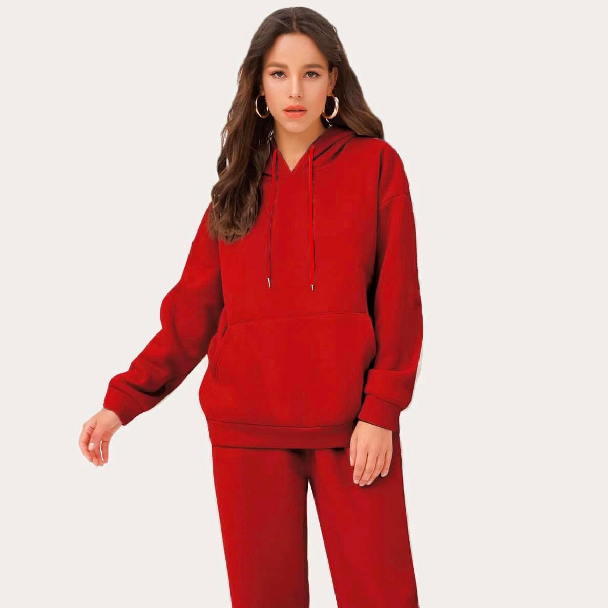 

Худи женское утепленное Tint red Berni Fashion (3XL) Красный