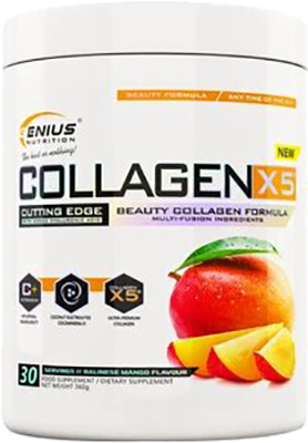 

Коллаген Genius Nutrition Collagen-X5 360 г Mango (7359302752029)