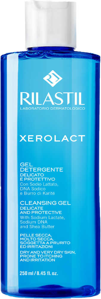 Акция на Гель для деликатной очистки кожи Rilastil Xerolact 250 мл (8050444856963) от Rozetka UA
