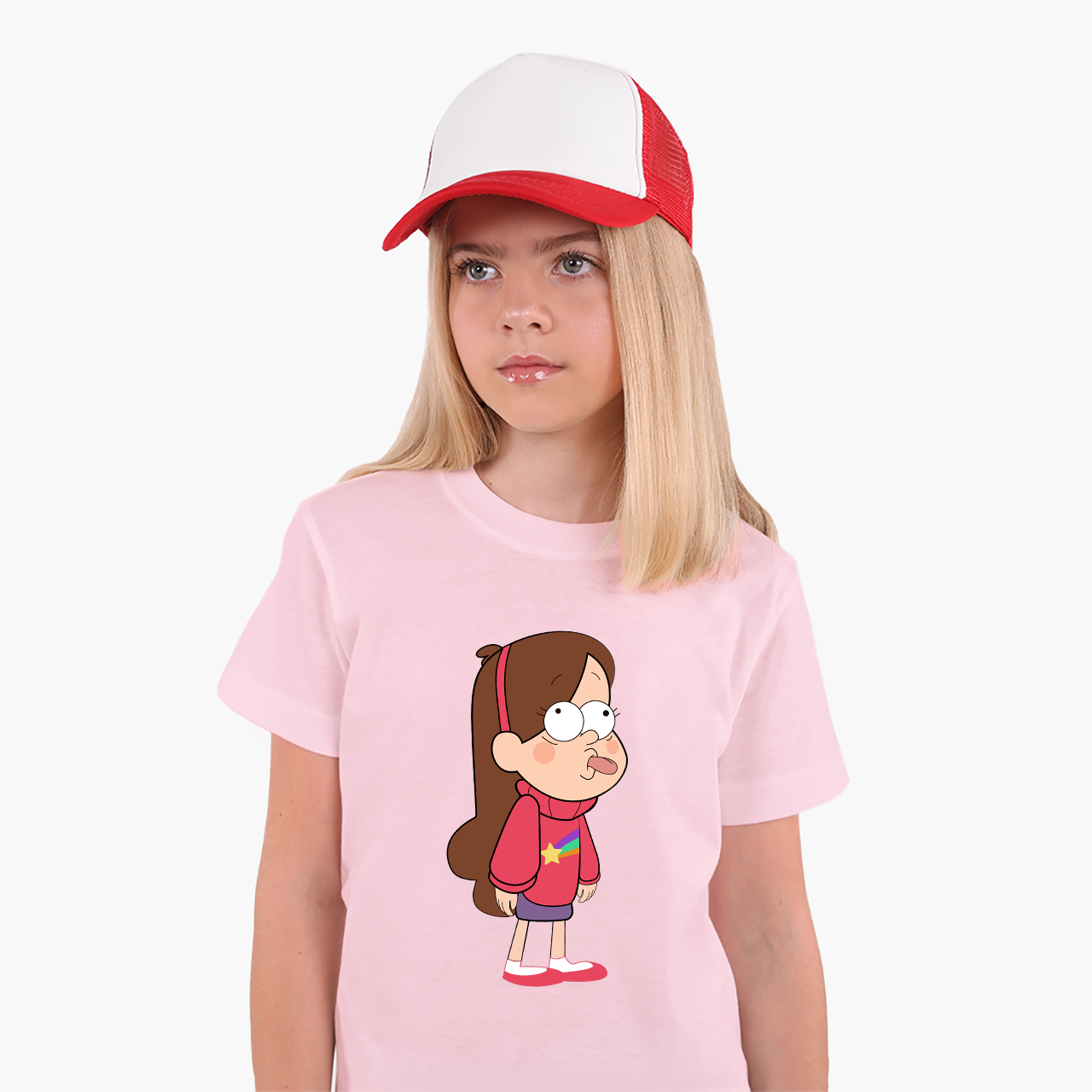 

Детская футболка Гравити Фолз Мейбл Пайнс (Gravity Falls Mabel Pines) (25186-2625) 122-128 см Хлопок Розовый