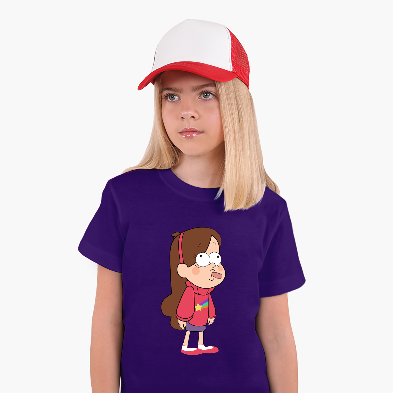 

Детская футболка Гравити Фолз Мейбл Пайнс (Gravity Falls Mabel Pines) (25186-2625) 134-140 см Хлопок Фиолетовый