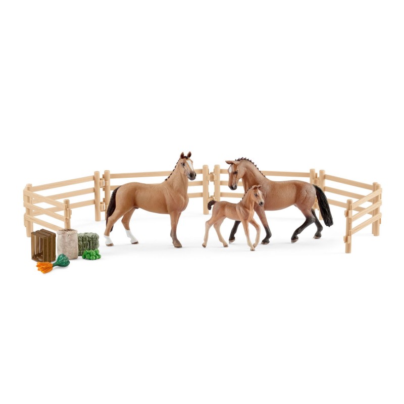

Игровой Набор ганноверских лошадей на пастбище Schleich (42405)