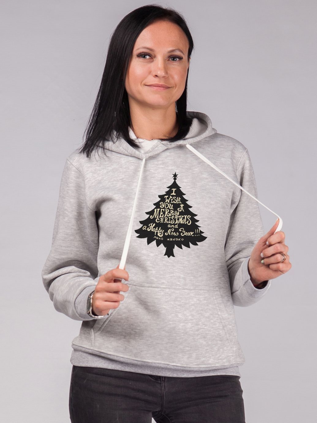 

Худи Malta Ж459-14-РЧ Happy Spruce S (42) Светло-серое