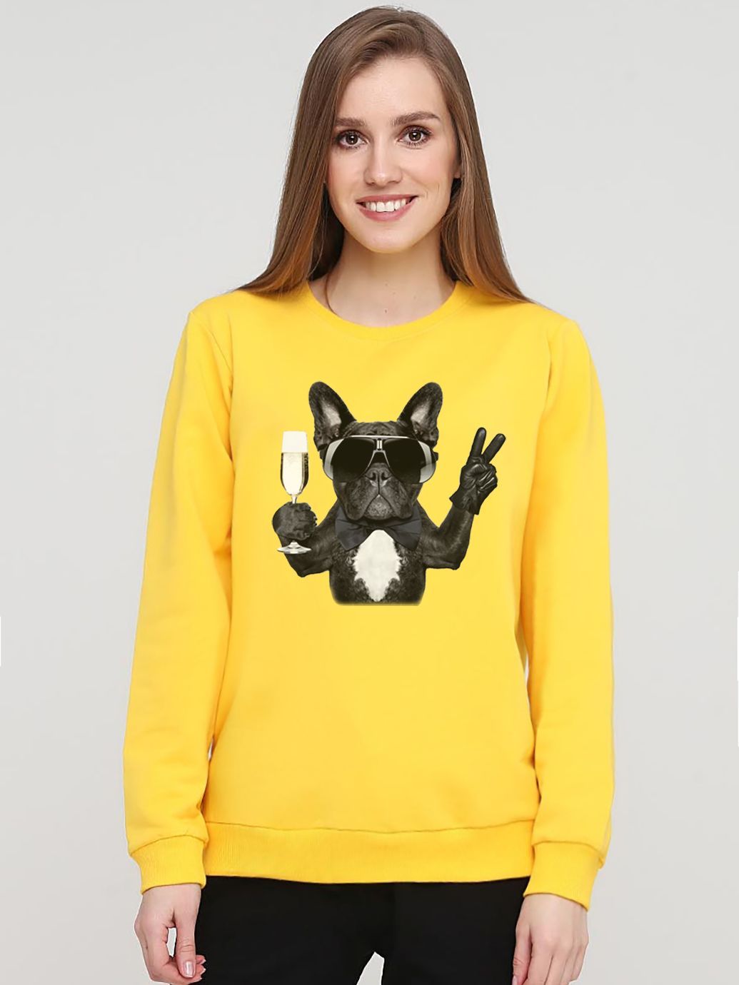 

Свитшот Malta Ж458-13-РЧ Funny Dog М (44) Желтый