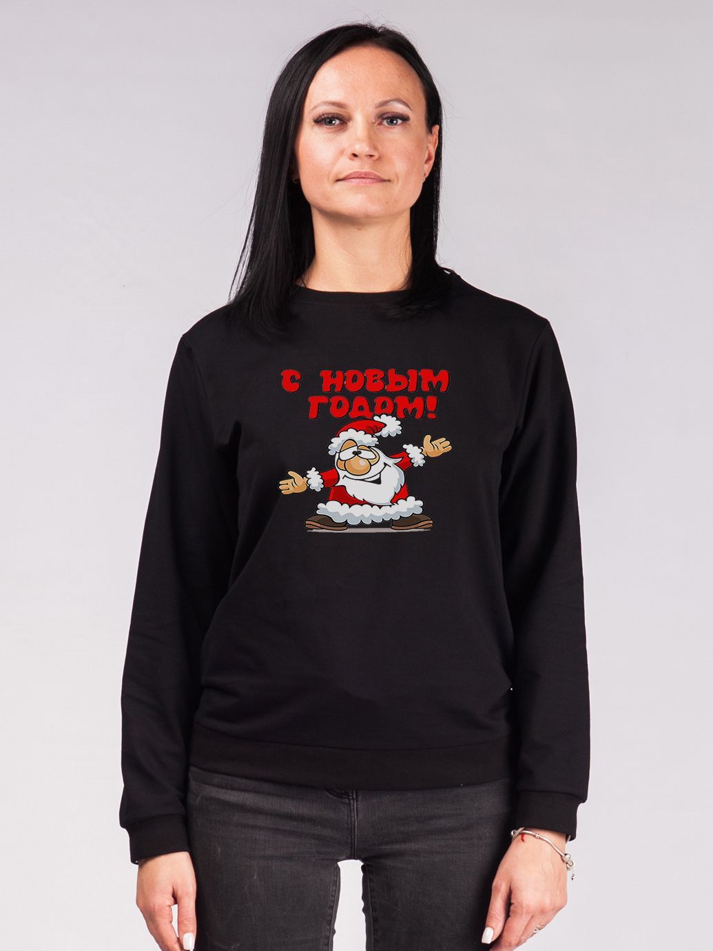 

Свитшот Malta Ж458-13-РЧ Happy Santaclaus М (44) Черный