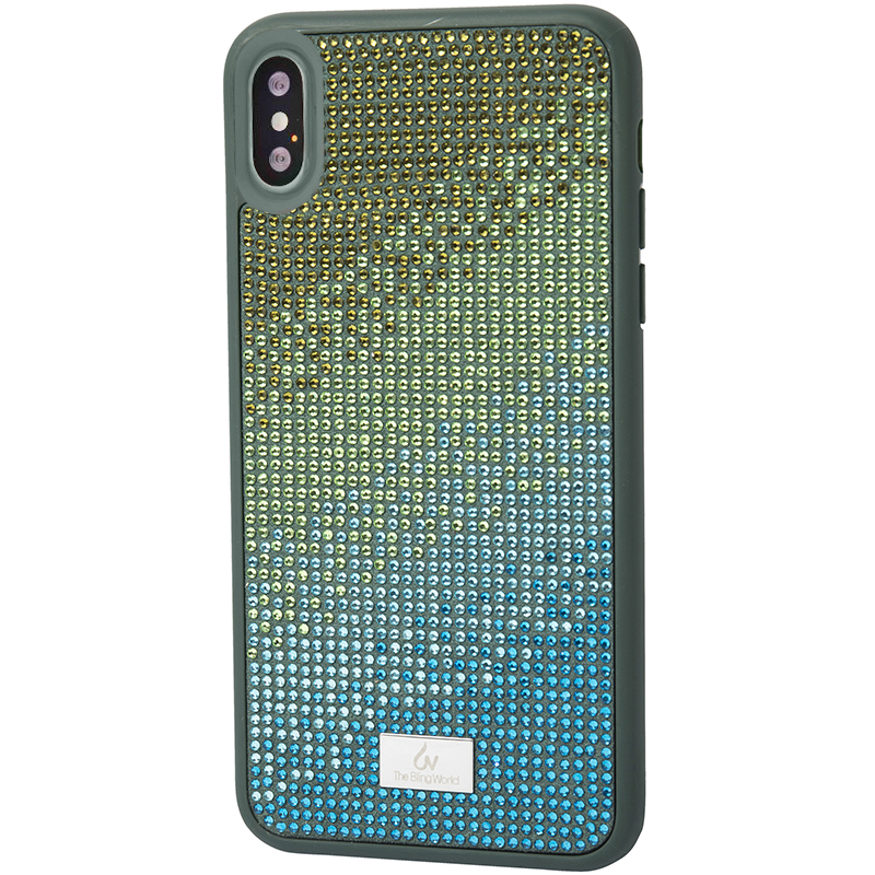 

Чехол Противоударная накладка Epik Bling World Rainbown Design NEW для Apple iPhone X / XS (5.8") Зеленый