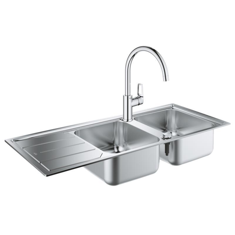 

Набор Grohe мойка кухонная K500 31588SD0 смеситель BauLoop 31368001 (31588SD031368001)