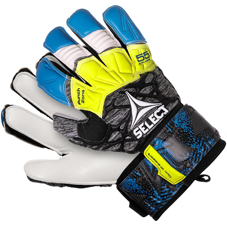 

Вратарские перчатки Select 55 Extra Force Grip син/сер/желт 8.5