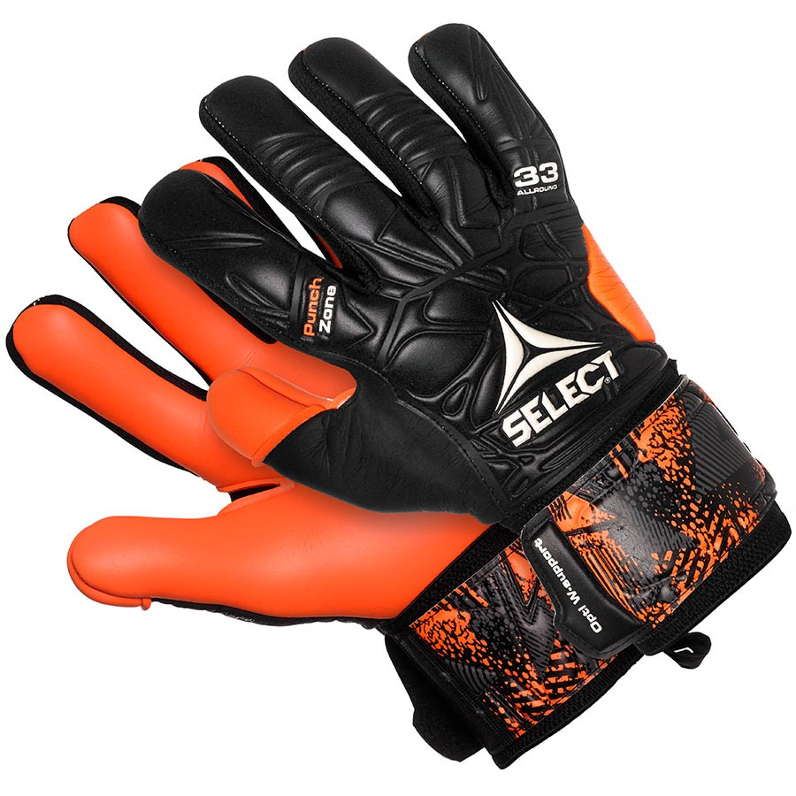 

Вратарские перчатки Select 33 Allround черн/оранж 8