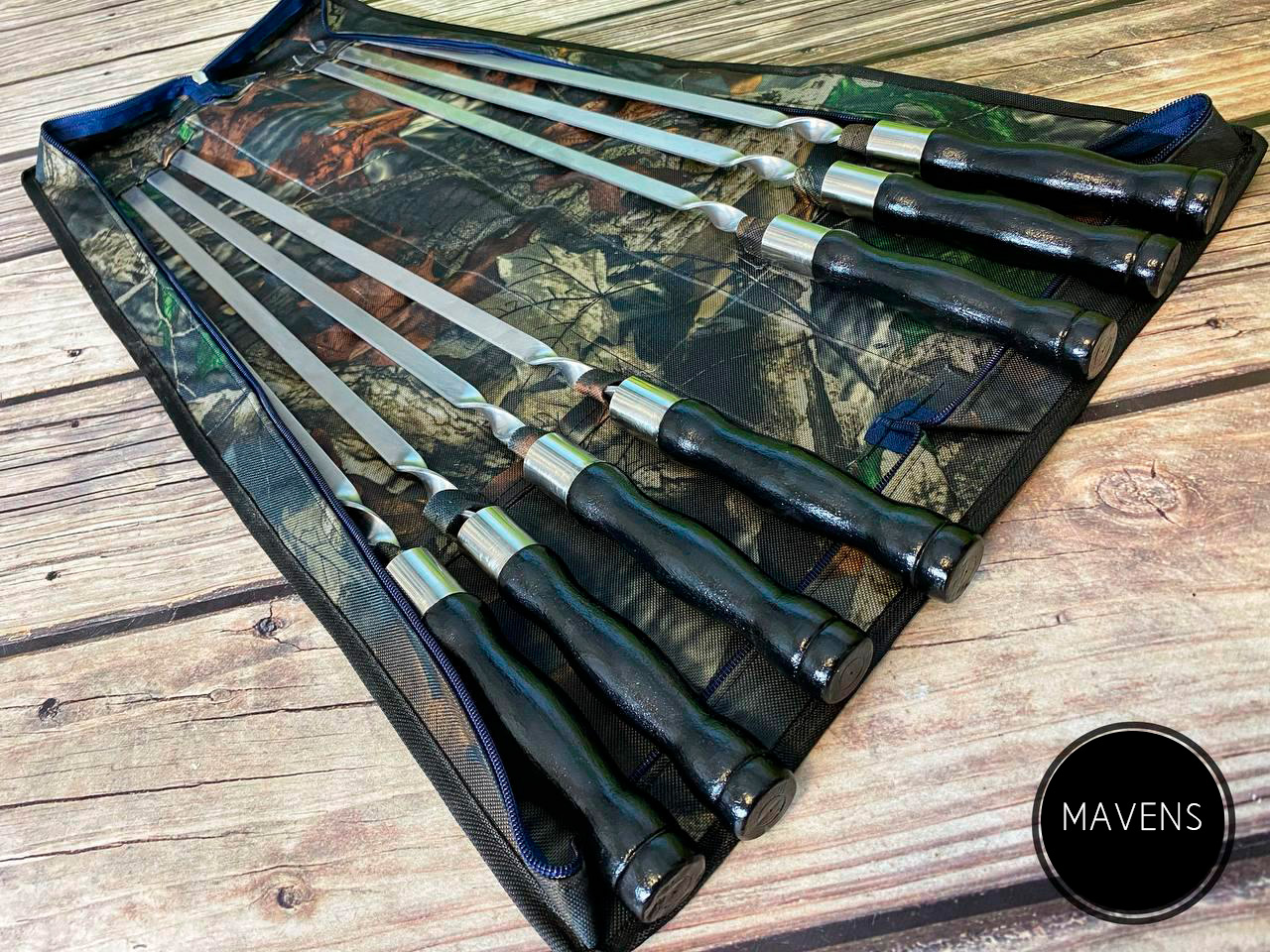 

Набор шампуров Mavens "Black" в чехле, 7 шт