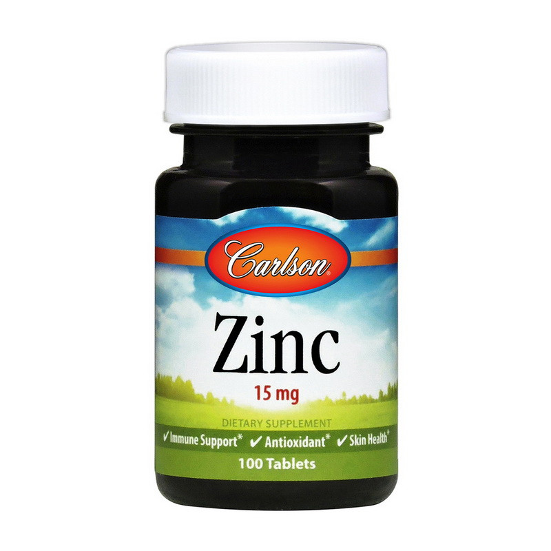 

Цинк Carlson Labs Zinc 15 mg (100 tabs)