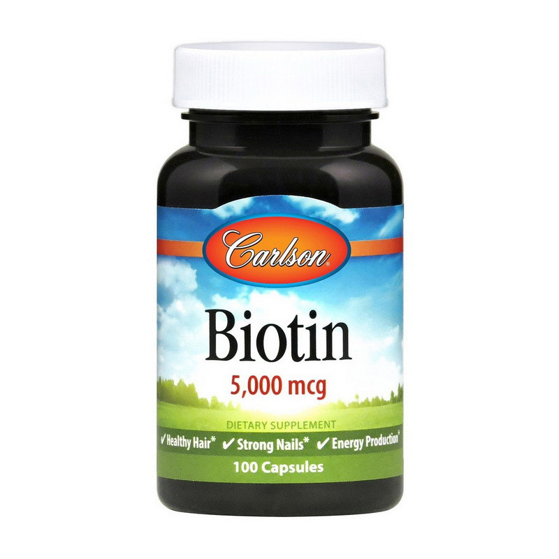 

Витамины и минералы Carlson Labs Biotin 5000 mcg, 50 капсул