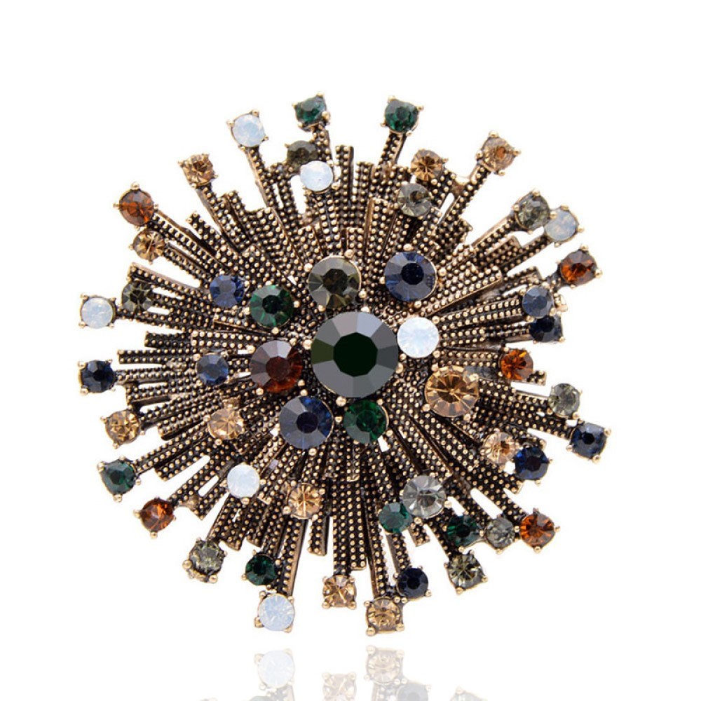 

Брошь женская BROCHE бижутерия Авангард разноцветная BRBF111769