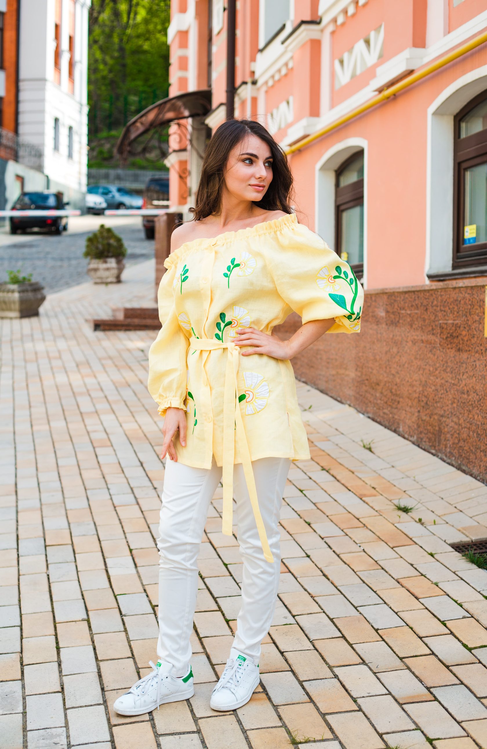 

Вишиванка UkrLook жіноча "Флора"  Жовта, Вишиванка UkrLook жіноча "Флора" XL Жовта