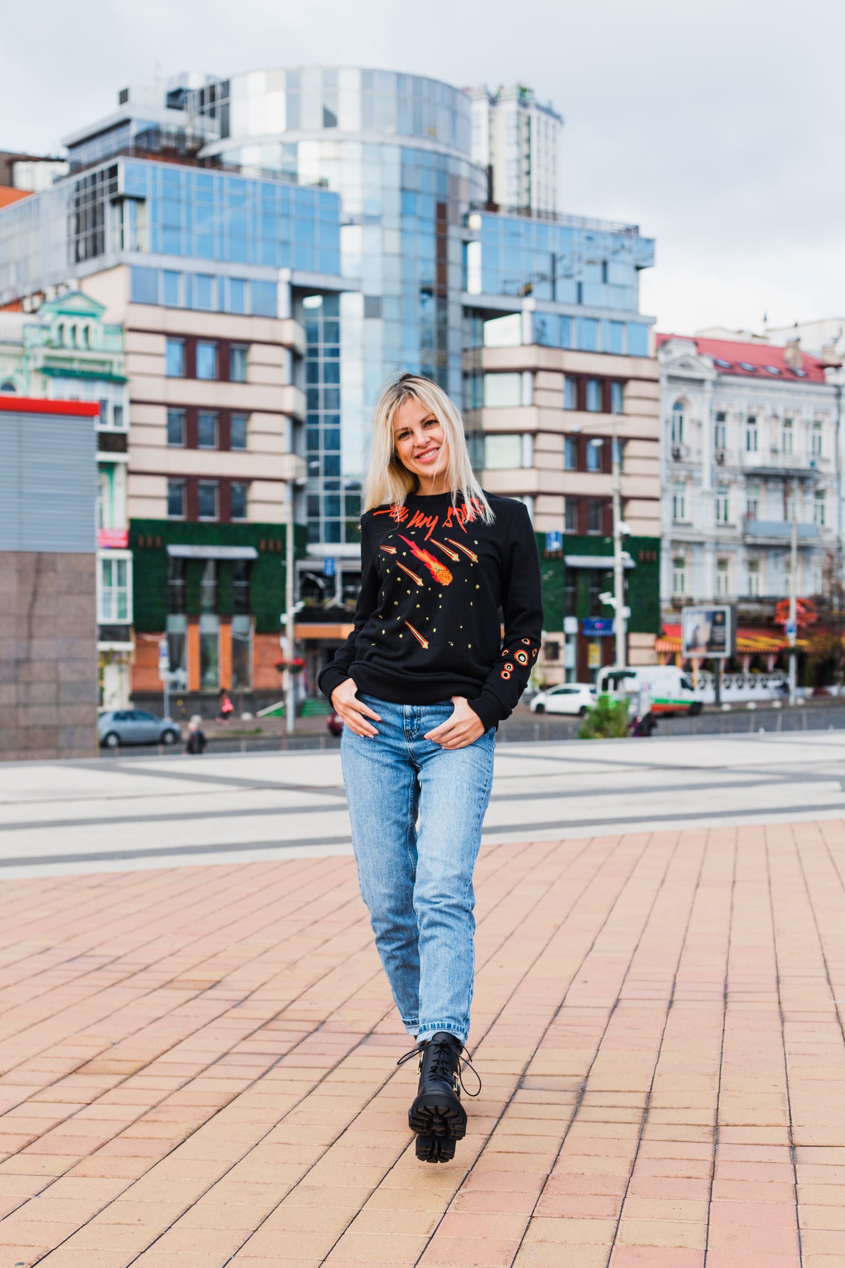 

Світшот UkrLook жіночий "Space"  Чорний, Світшот UkrLook жіночий "Space" S Чорний