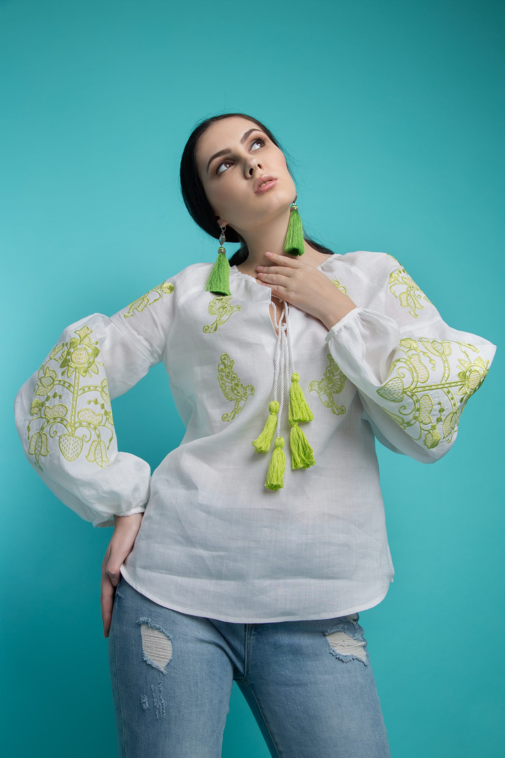 

Вишиванка UkrLook жіноча "Дерево життя"  Біла, Вишиванка UkrLook жіноча "Дерево життя" S Біла
