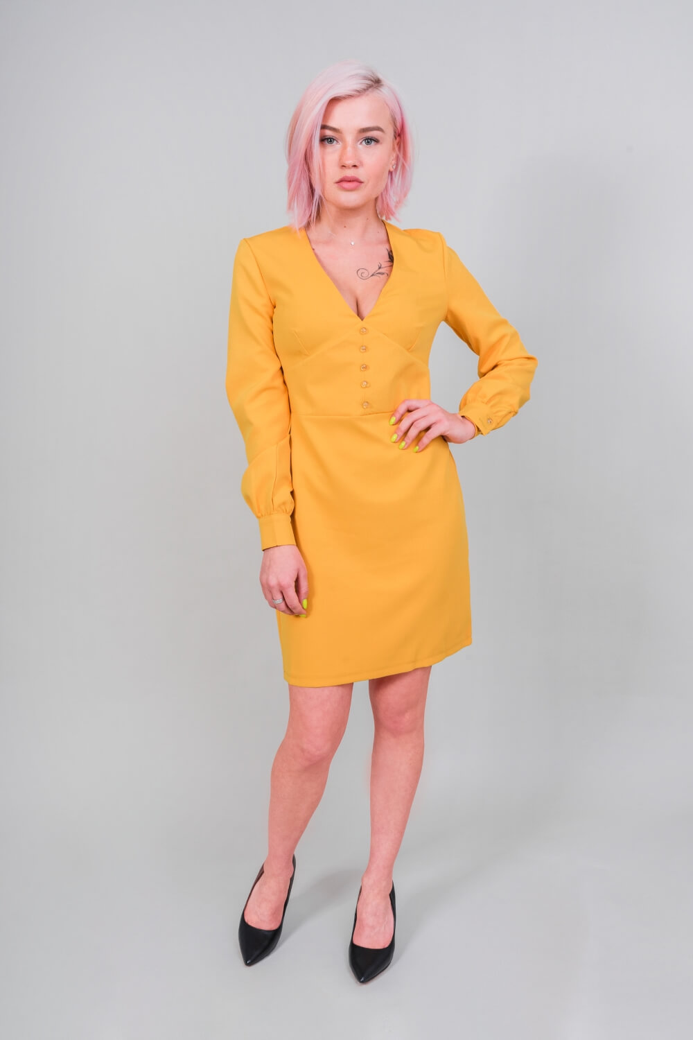 

Плаття bbroom Petal Rose 42/46 гірчичне (03010139/42/46 гірчичне)