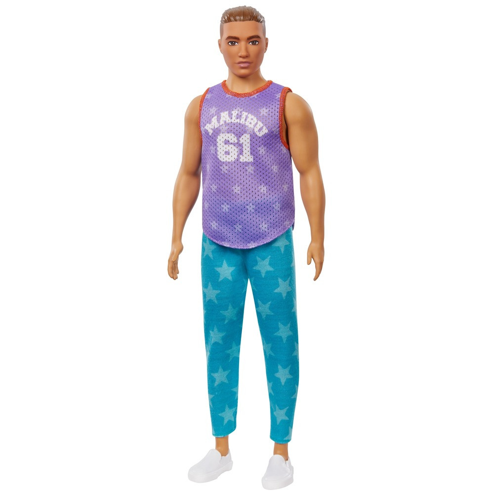 

Оригинальная кукла Barbie (Барби) Кен "Модник" в майке Малибу GRB89
