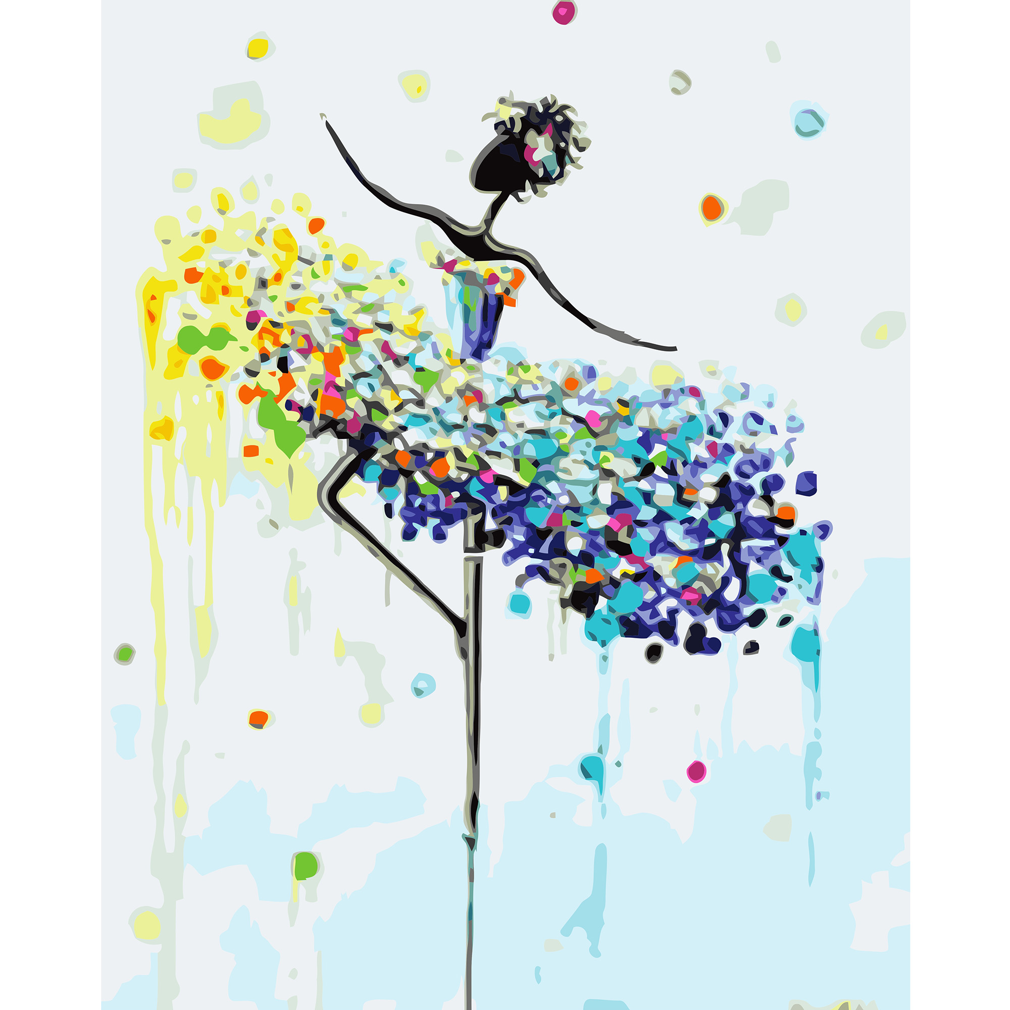 

Картина по номерам Strateg Цветной балет, 40х50 см, Strateg (VA-1311)