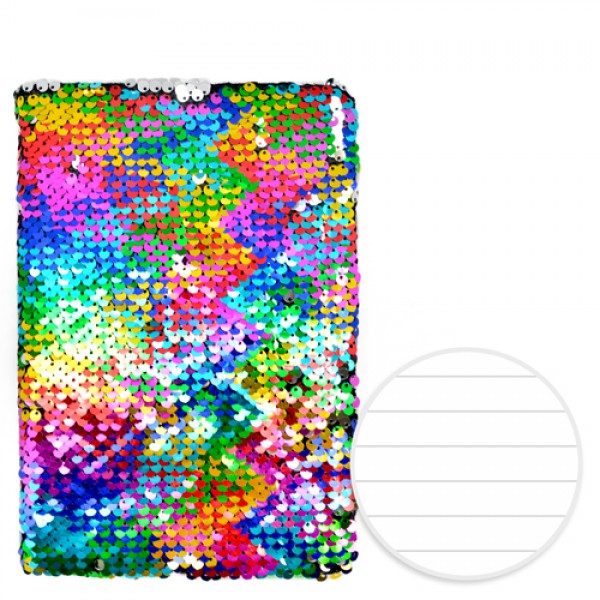 

Блокнот с паетками "Rainbow" А5 80л ST01213 (100шт)