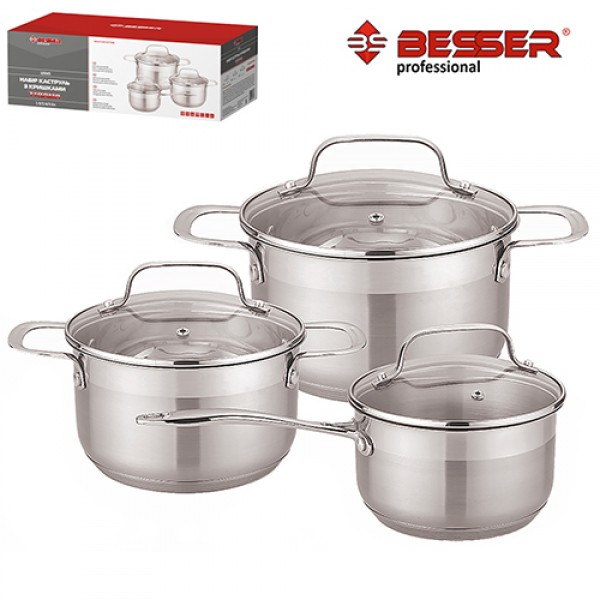 

Набор кастрюль 6 предметов Besser (MH-10345)