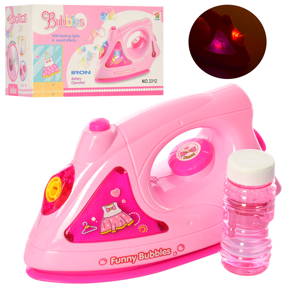 

Мыльная игра MB 019 (30шт) утюг 20см, запаска, муз, свет, на бат-ке, в кор-ке, 21-11,5-10см