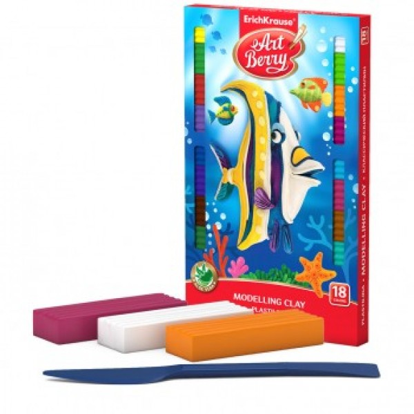 

Пластилін Art Berry, 18 кольор., 324 гр., EK 41765