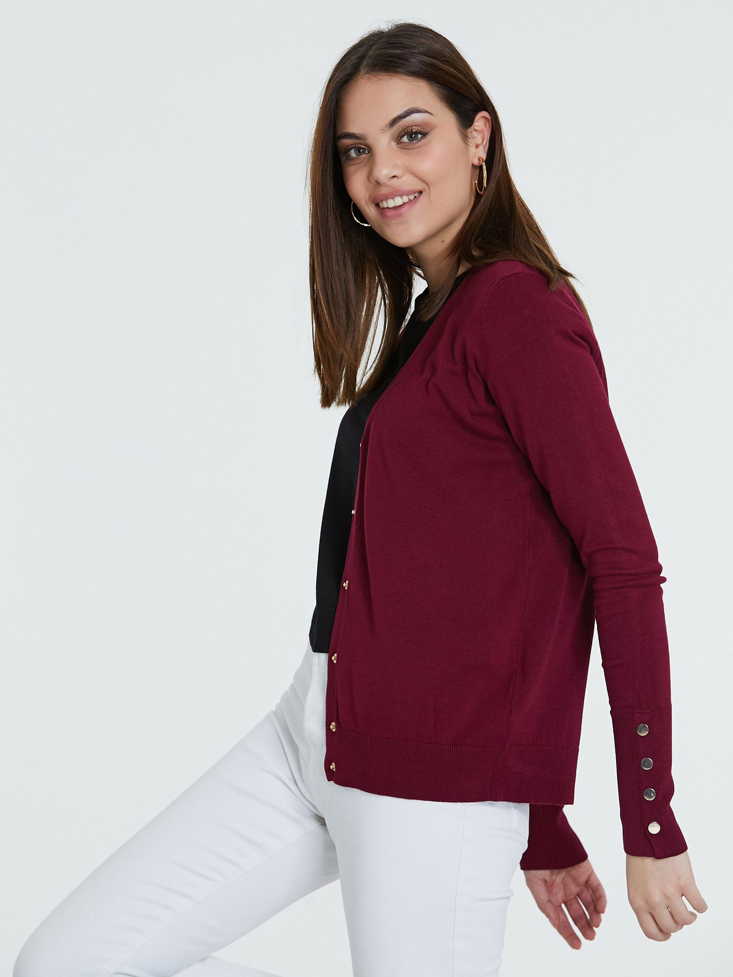 

Кардиган Piazza Italia 66892-1246 L Plum