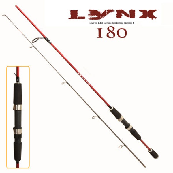

Спиннинг штекерный "Lynx" 1.8м 10-30г 2к FF23630